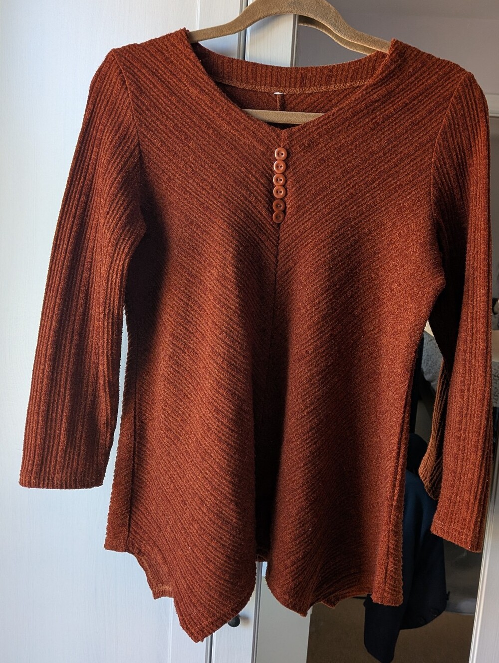 Vintage Burnt Orange Sweater Tunic